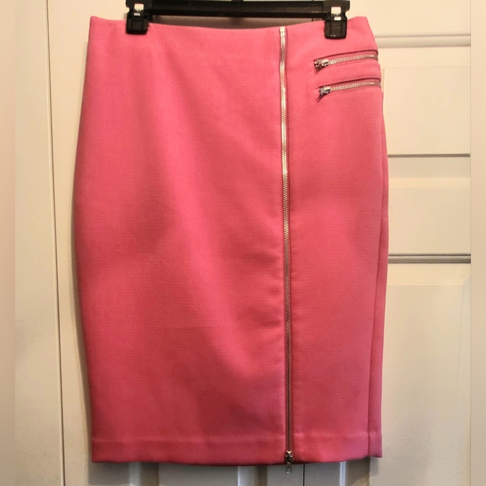 Worthington Coral Zippers Pencil Skirt